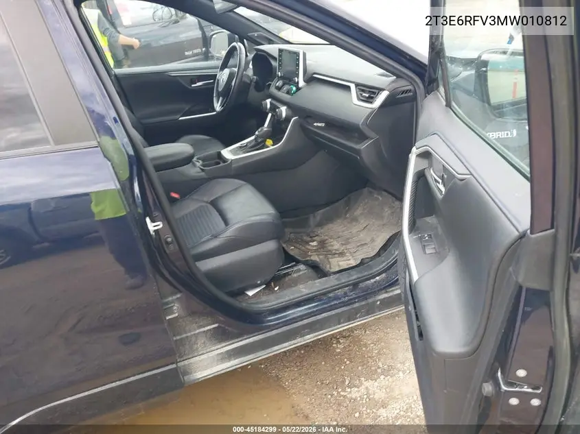 2021 Toyota Rav4 Hybrid Xse VIN: 2T3E6RFV3MW010812 Lot: 45184299