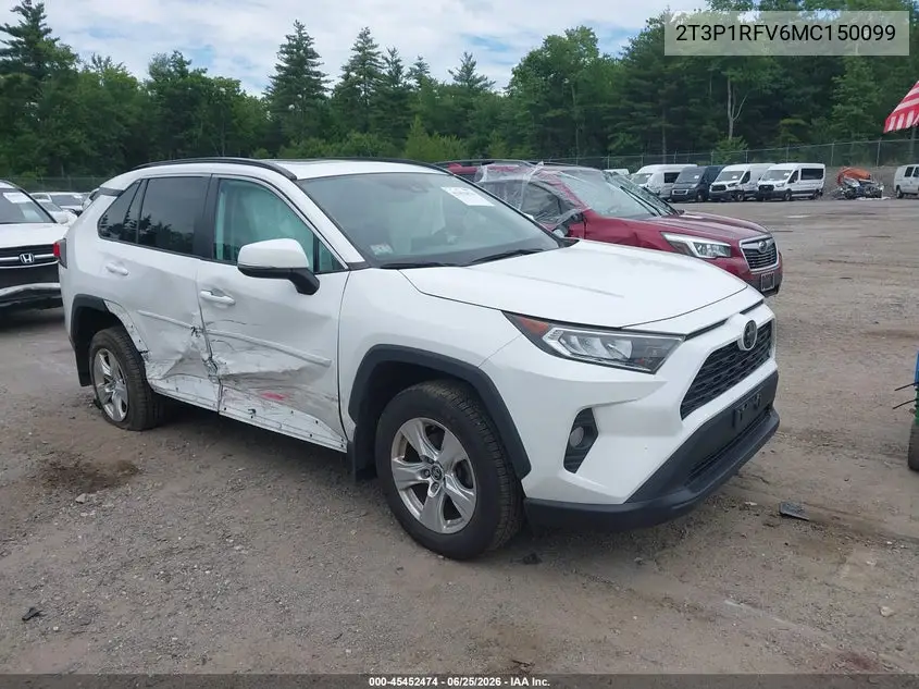 2021 Toyota Rav4 Xle VIN: 2T3P1RFV6MC150099 Lot: 45452474