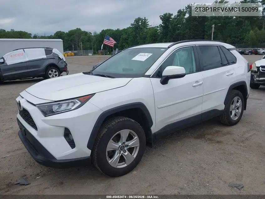 2021 Toyota Rav4 Xle VIN: 2T3P1RFV6MC150099 Lot: 45452474