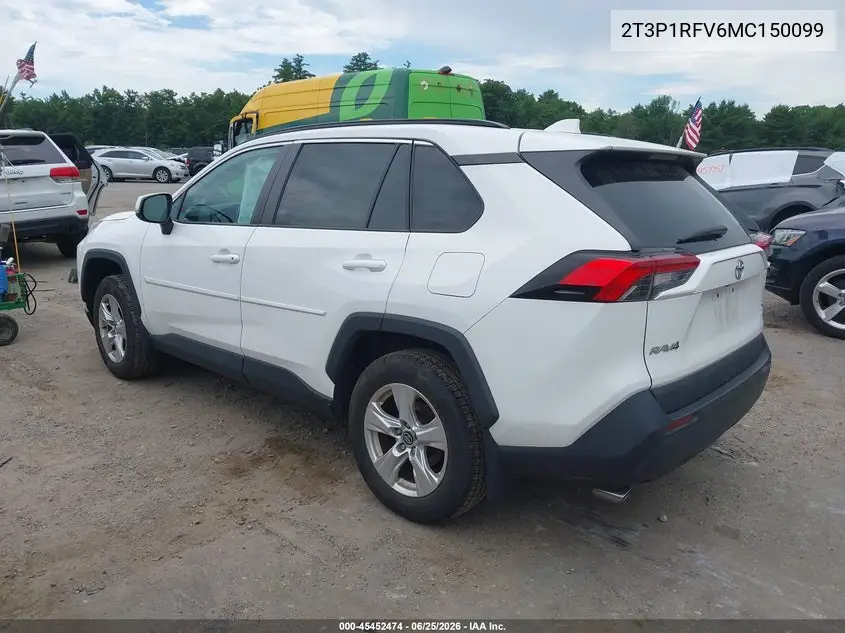 2021 Toyota Rav4 Xle VIN: 2T3P1RFV6MC150099 Lot: 45452474