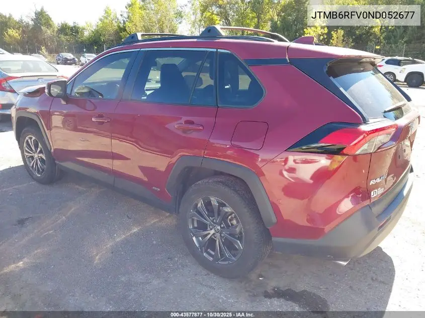 JTMB6RFV0ND052677 2022 Toyota Rav4 Hybrid Xle Premium
