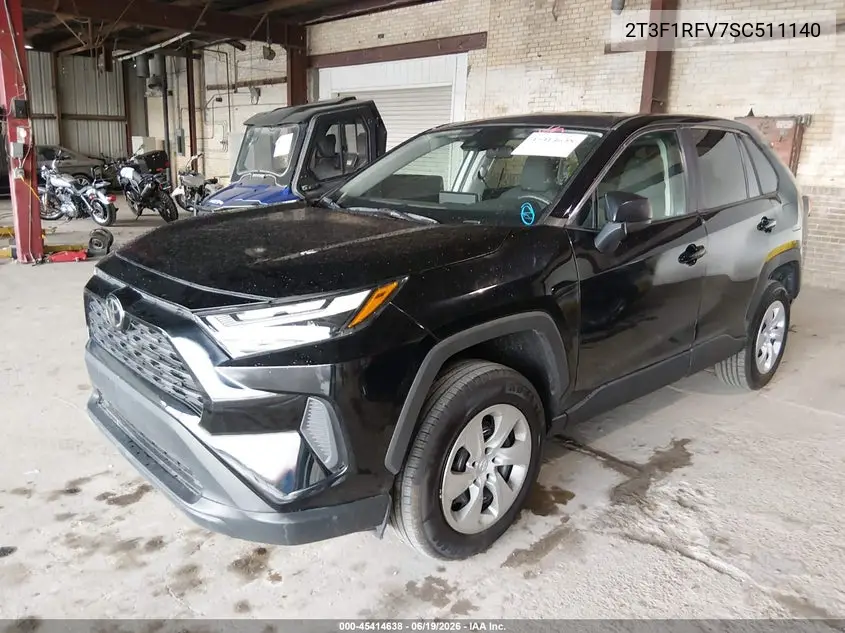 2T3F1RFV7SC511140 2025 Toyota Rav4 Le