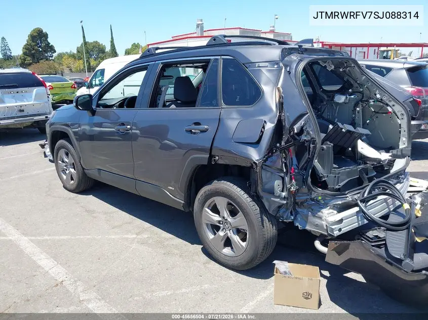 2025 Toyota Rav4 Hybrid Xle VIN: JTMRWRFV7SJ088314 Lot: 45656504