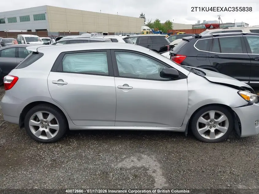 2010 Toyota Corolla Matrix VIN: 2T1KU4EEXAC355838 Lot: 40072660