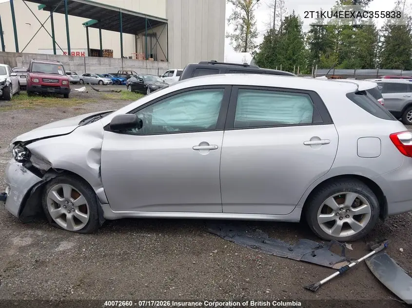 2010 Toyota Corolla Matrix VIN: 2T1KU4EEXAC355838 Lot: 40072660