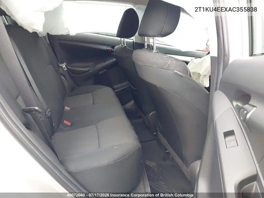 2010 Toyota Corolla Matrix VIN: 2T1KU4EEXAC355838 Lot: 40072660