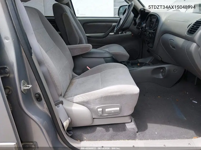 2001 Toyota Sequoia Sr5 V8 VIN: 5TDZT34AX1S048994 Lot: 45395522