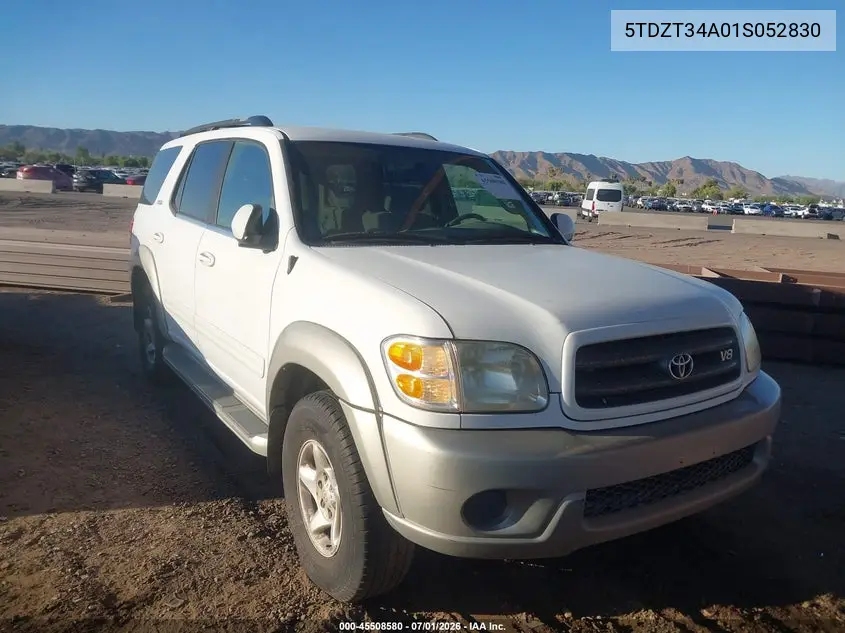 2001 Toyota Sequoia Sr5 V8 VIN: 5TDZT34A01S052830 Lot: 45508580