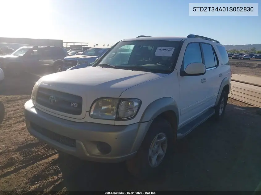 2001 Toyota Sequoia Sr5 V8 VIN: 5TDZT34A01S052830 Lot: 45508580