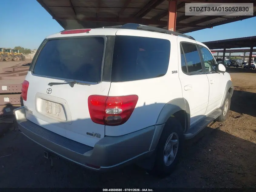 2001 Toyota Sequoia Sr5 V8 VIN: 5TDZT34A01S052830 Lot: 45508580