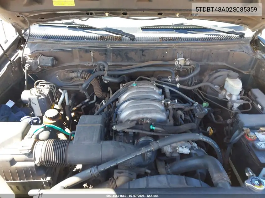2002 Toyota Sequoia Limited V8 VIN: 5TDBT48A02S085359 Lot: 45571662