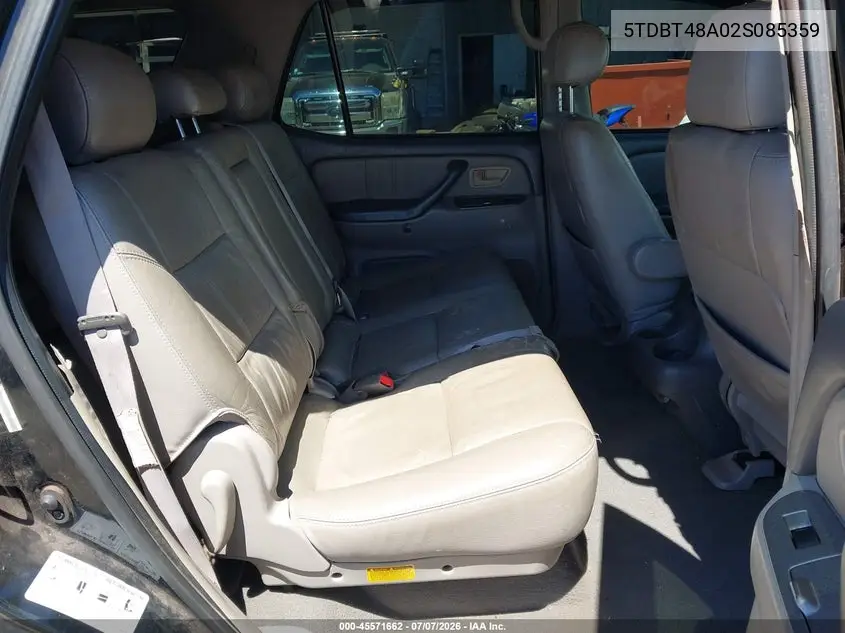 2002 Toyota Sequoia Limited V8 VIN: 5TDBT48A02S085359 Lot: 45571662