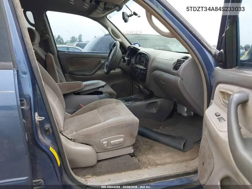 2004 Toyota Sequoia Sr5 V8 VIN: 5TDZT34A84S233033 Lot: 45044398