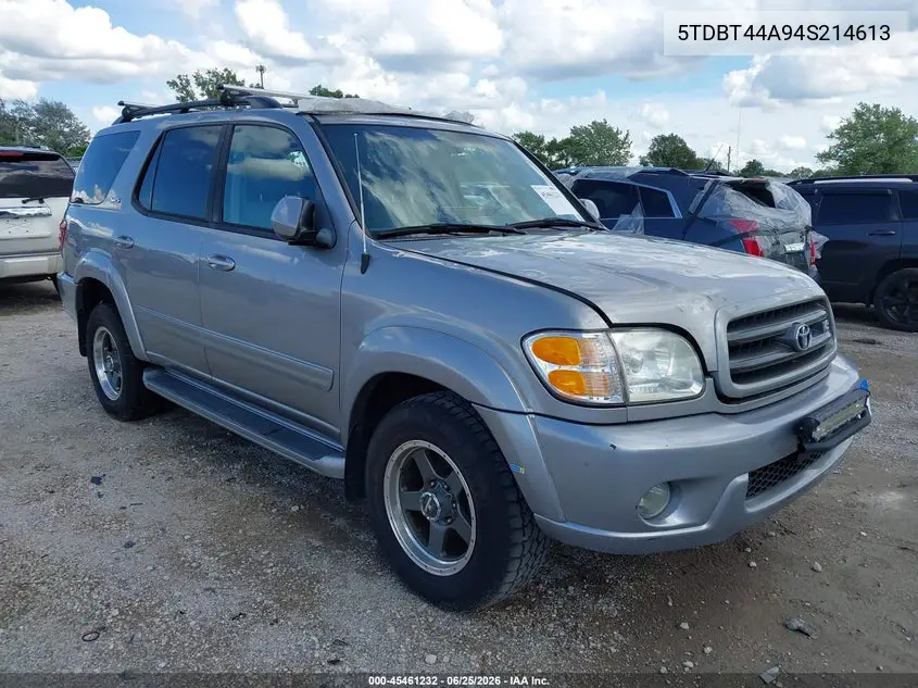 2004 Toyota Sequoia Sr5 V8 VIN: 5TDBT44A94S214613 Lot: 45461232