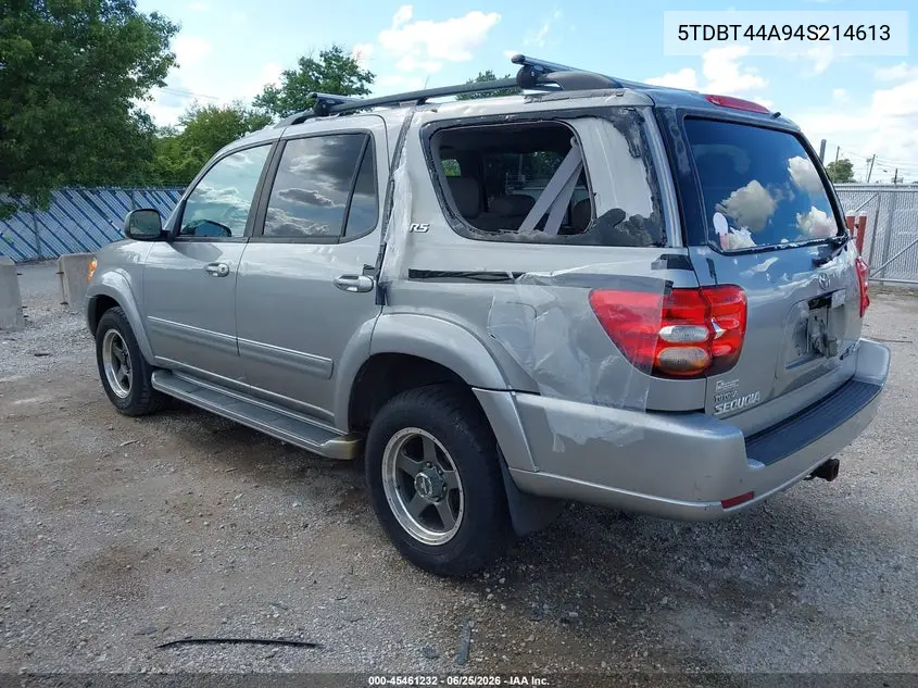 2004 Toyota Sequoia Sr5 V8 VIN: 5TDBT44A94S214613 Lot: 45461232