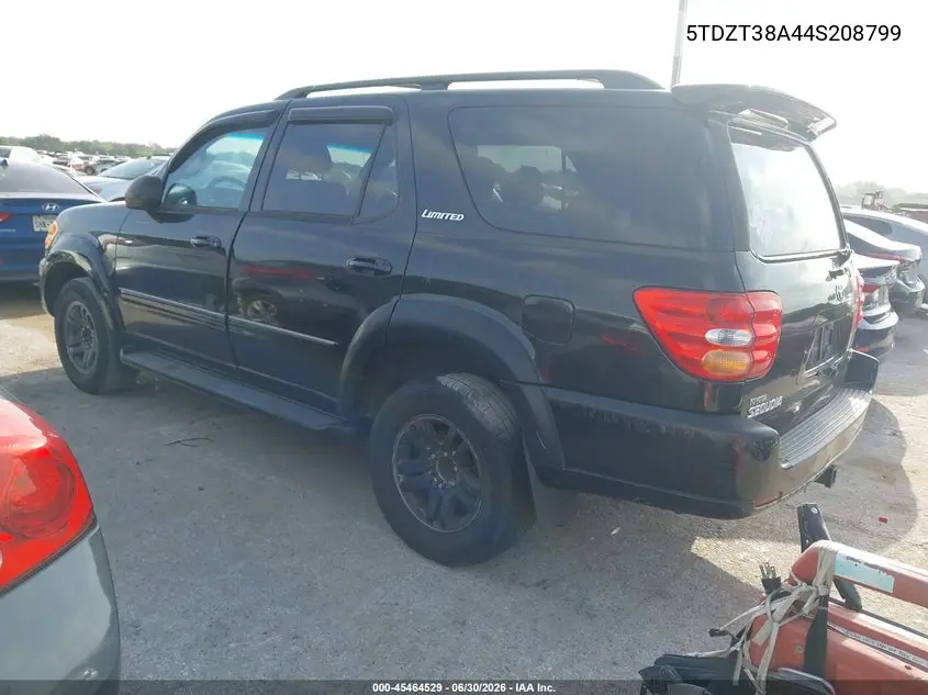 2004 Toyota Sequoia Limited V8 VIN: 5TDZT38A44S208799 Lot: 45464529