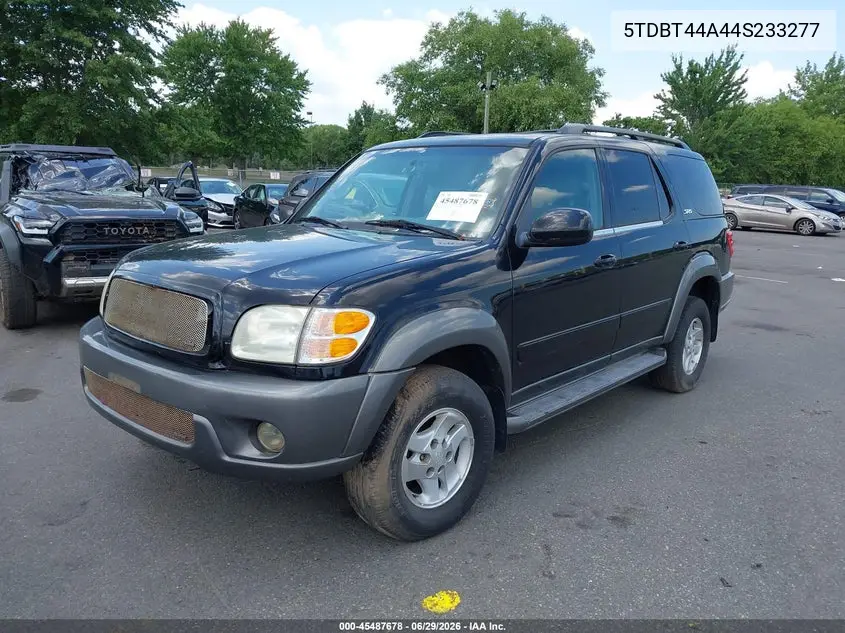 2004 Toyota Sequoia Sr5 V8 VIN: 5TDBT44A44S233277 Lot: 45487678