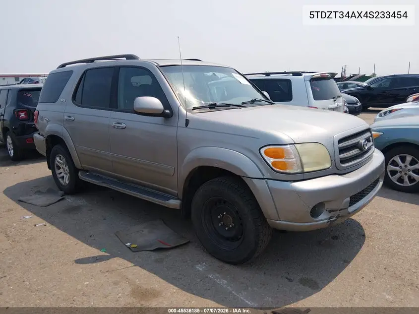 2004 Toyota Sequoia Sr5 V8 VIN: 5TDZT34AX4S233454 Lot: 45536185