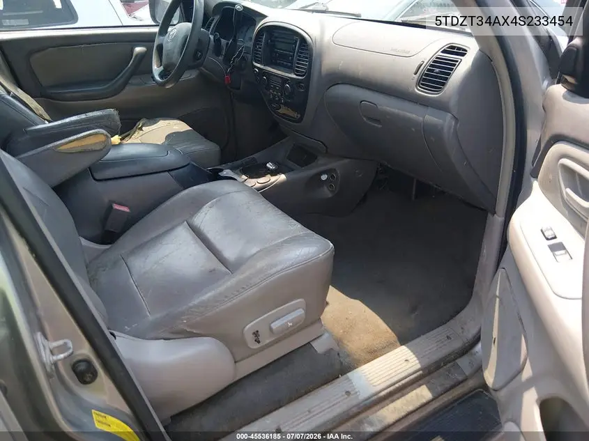 2004 Toyota Sequoia Sr5 V8 VIN: 5TDZT34AX4S233454 Lot: 45536185
