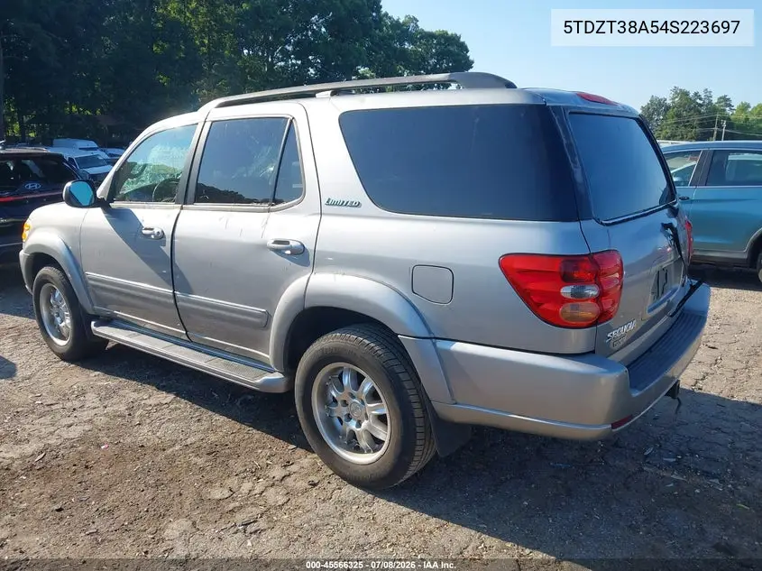2004 Toyota Sequoia Limited V8 VIN: 5TDZT38A54S223697 Lot: 45566325