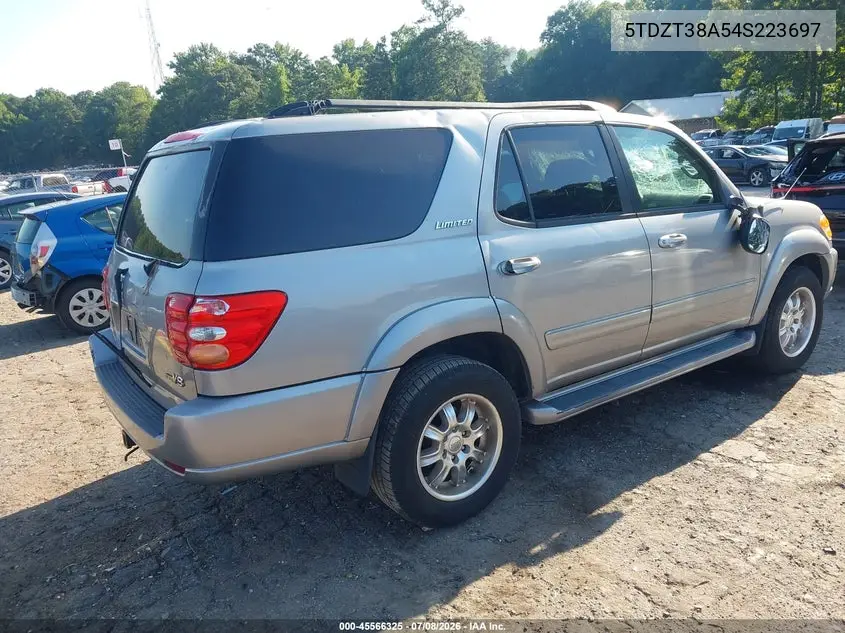 2004 Toyota Sequoia Limited V8 VIN: 5TDZT38A54S223697 Lot: 45566325