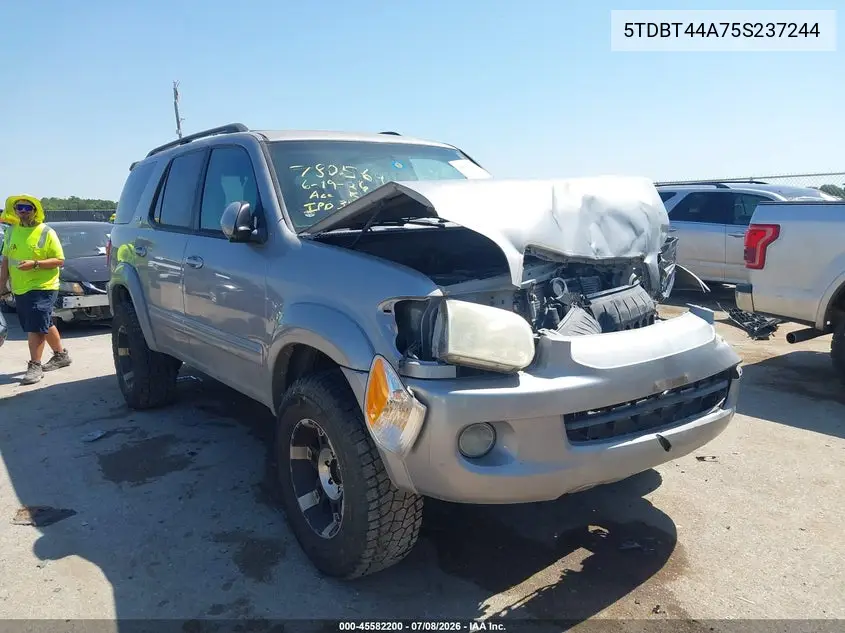 2005 Toyota Sequoia Sr5 V8 VIN: 5TDBT44A75S237244 Lot: 45582200