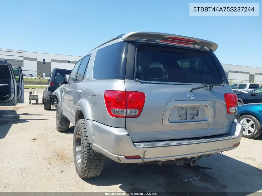 2005 Toyota Sequoia Sr5 V8 VIN: 5TDBT44A75S237244 Lot: 45582200