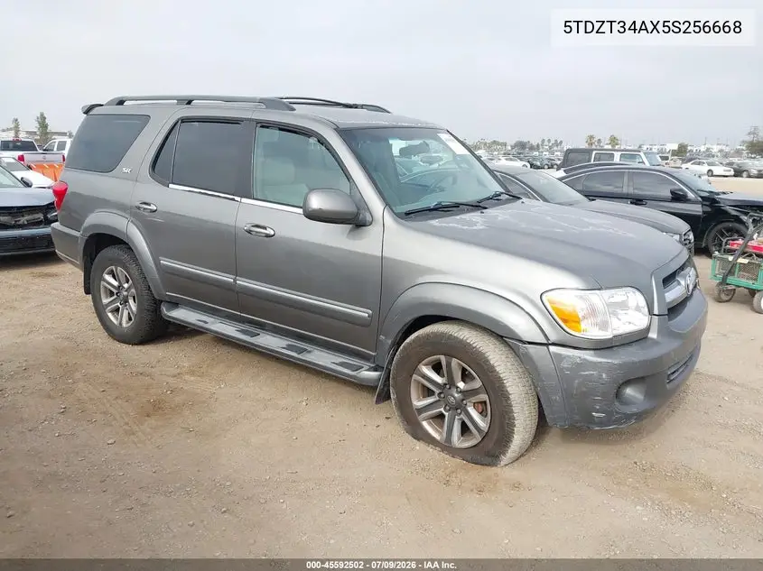 2005 Toyota Sequoia Sr5 V8 VIN: 5TDZT34AX5S256668 Lot: 45592502