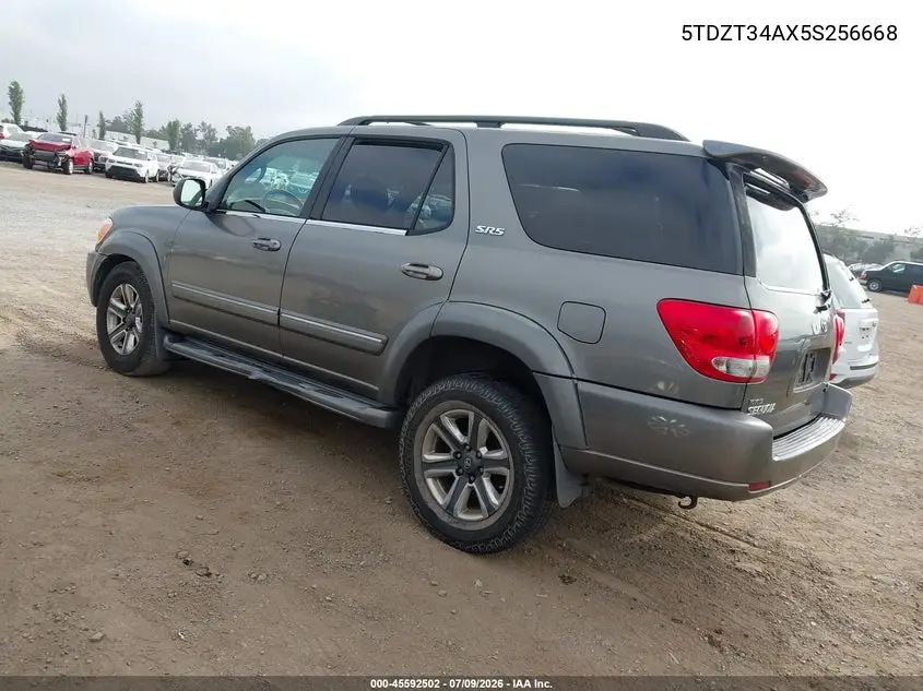 2005 Toyota Sequoia Sr5 V8 VIN: 5TDZT34AX5S256668 Lot: 45592502