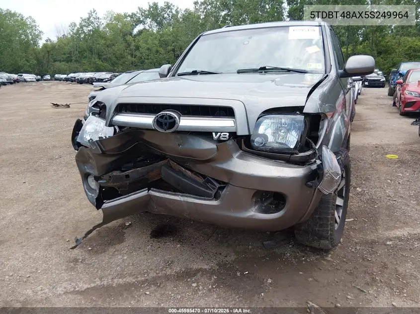 2005 Toyota Sequoia Limited V8 VIN: 5TDBT48AX5S249964 Lot: 45595470