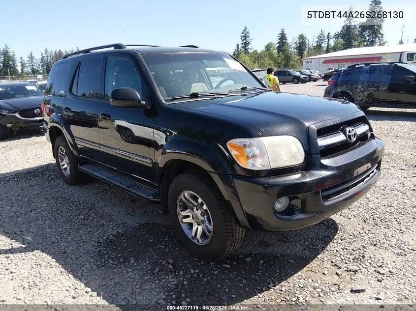 2006 Toyota Sequoia Sr5 V8 VIN: 5TDBT44A26S268130 Lot: 45227119