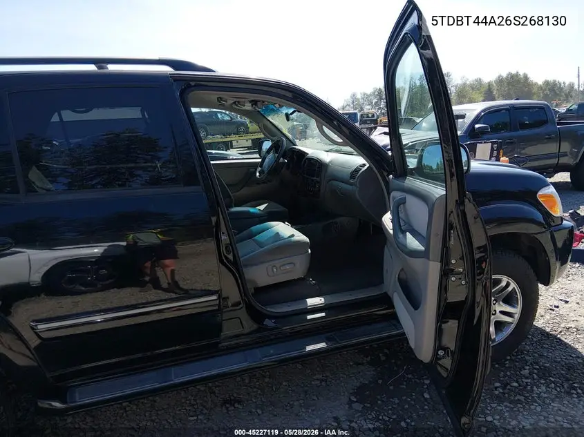 2006 Toyota Sequoia Sr5 V8 VIN: 5TDBT44A26S268130 Lot: 45227119