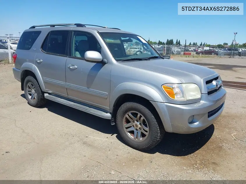 2006 Toyota Sequoia Sr5 V8 VIN: 5TDZT34AX6S272886 Lot: 45336885