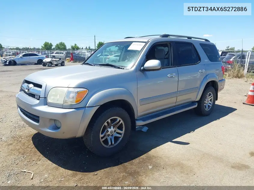 2006 Toyota Sequoia Sr5 V8 VIN: 5TDZT34AX6S272886 Lot: 45336885