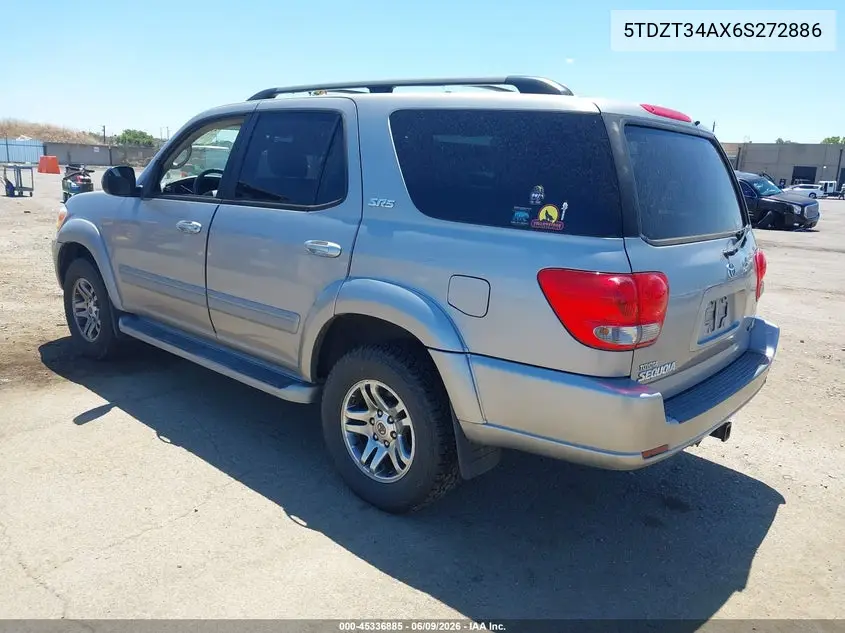 2006 Toyota Sequoia Sr5 V8 VIN: 5TDZT34AX6S272886 Lot: 45336885
