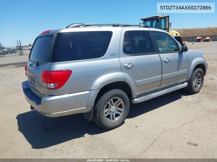 2006 Toyota Sequoia Sr5 V8 VIN: 5TDZT34AX6S272886 Lot: 45336885