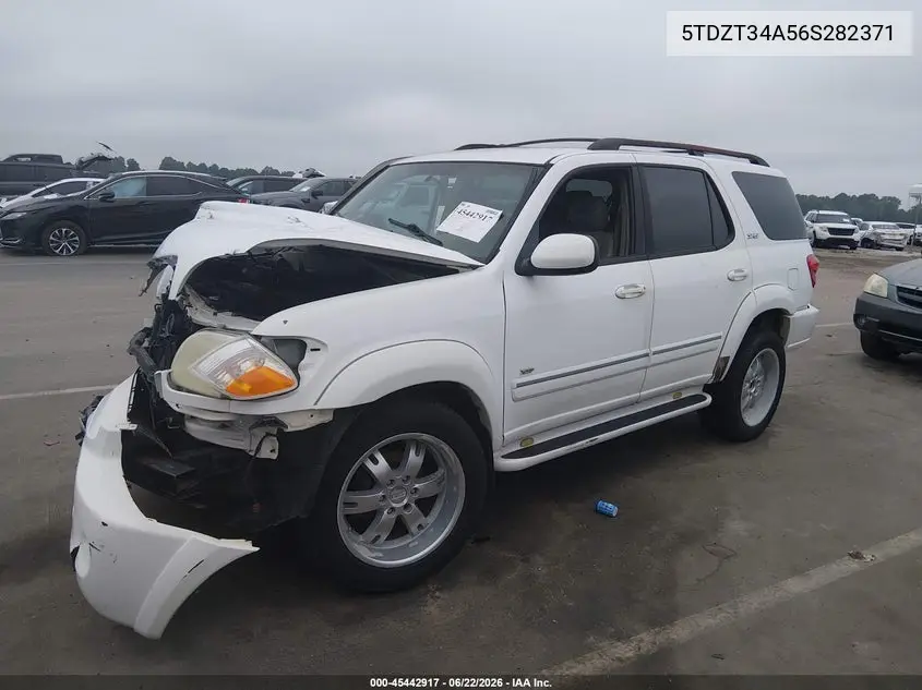 2006 Toyota Sequoia Sr5 V8 VIN: 5TDZT34A56S282371 Lot: 45442917