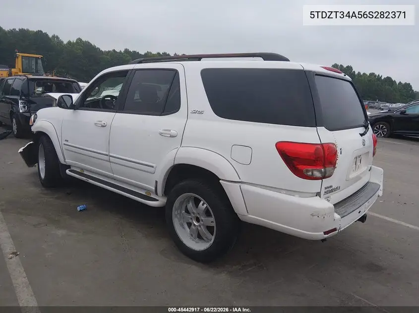 2006 Toyota Sequoia Sr5 V8 VIN: 5TDZT34A56S282371 Lot: 45442917