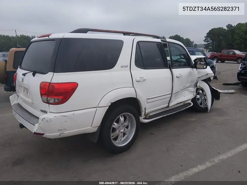 2006 Toyota Sequoia Sr5 V8 VIN: 5TDZT34A56S282371 Lot: 45442917