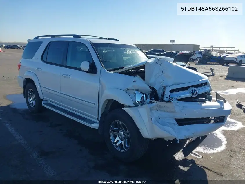 2006 Toyota Sequoia Limited V8 VIN: 5TDBT48A66S266102 Lot: 45472750