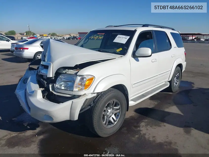 2006 Toyota Sequoia Limited V8 VIN: 5TDBT48A66S266102 Lot: 45472750