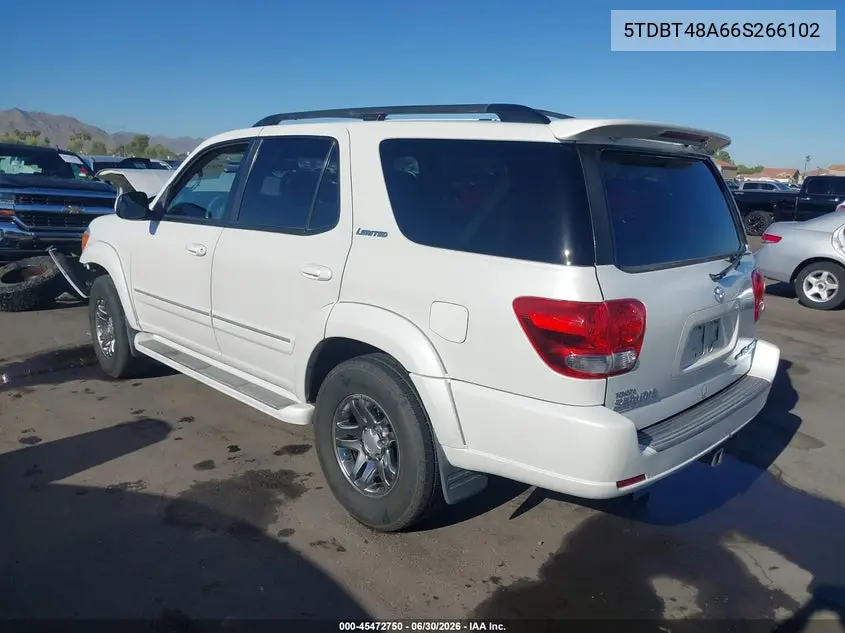 2006 Toyota Sequoia Limited V8 VIN: 5TDBT48A66S266102 Lot: 45472750