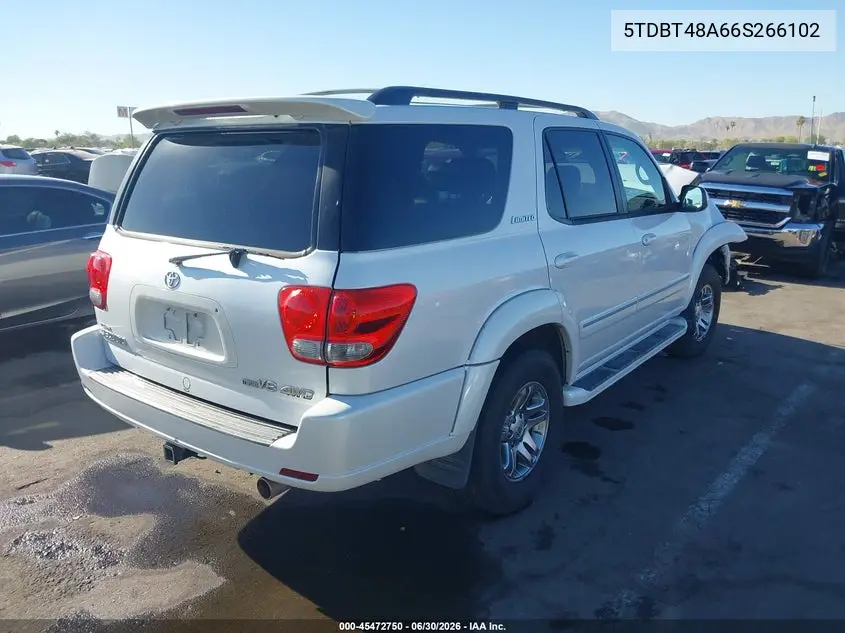 2006 Toyota Sequoia Limited V8 VIN: 5TDBT48A66S266102 Lot: 45472750
