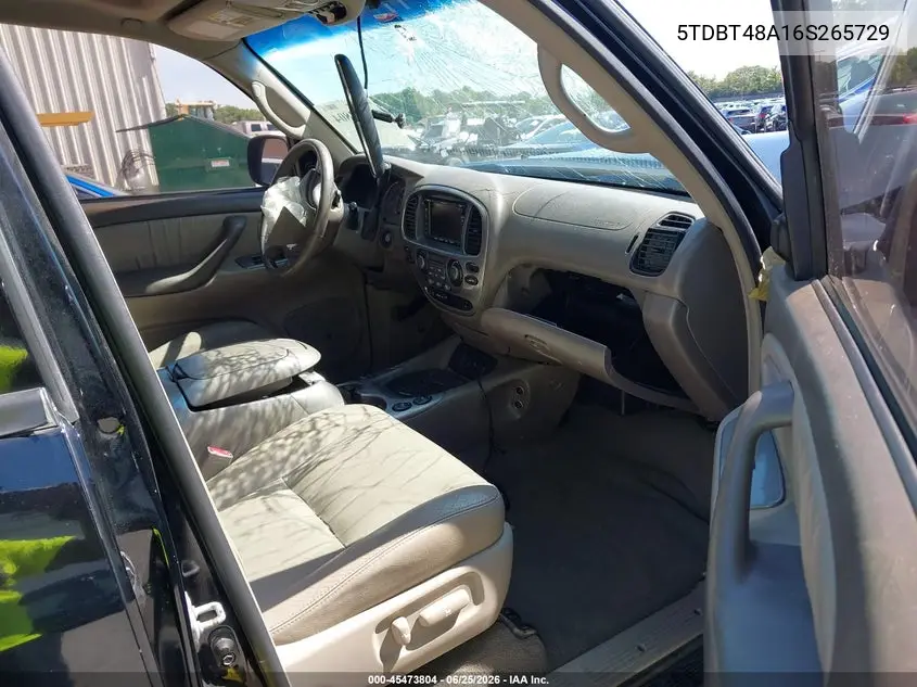 2006 Toyota Sequoia Limited V8 VIN: 5TDBT48A16S265729 Lot: 45473804