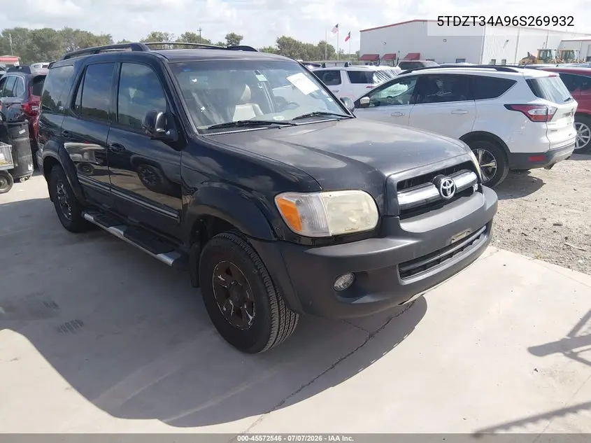 2006 Toyota Sequoia Sr5 V8 VIN: 5TDZT34A96S269932 Lot: 45572546