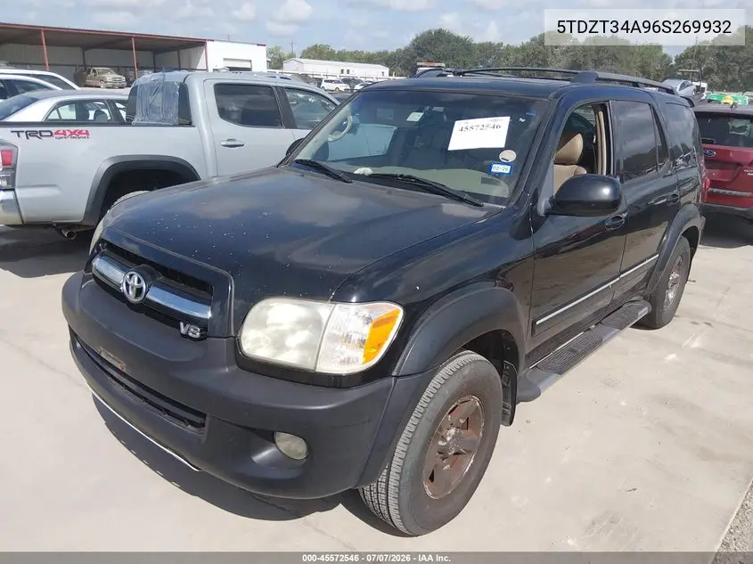 2006 Toyota Sequoia Sr5 V8 VIN: 5TDZT34A96S269932 Lot: 45572546