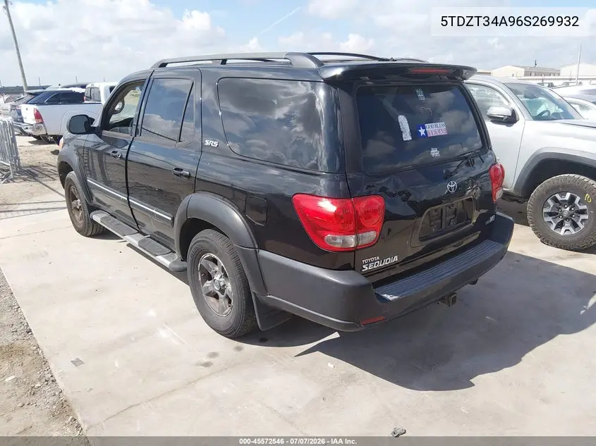 2006 Toyota Sequoia Sr5 V8 VIN: 5TDZT34A96S269932 Lot: 45572546
