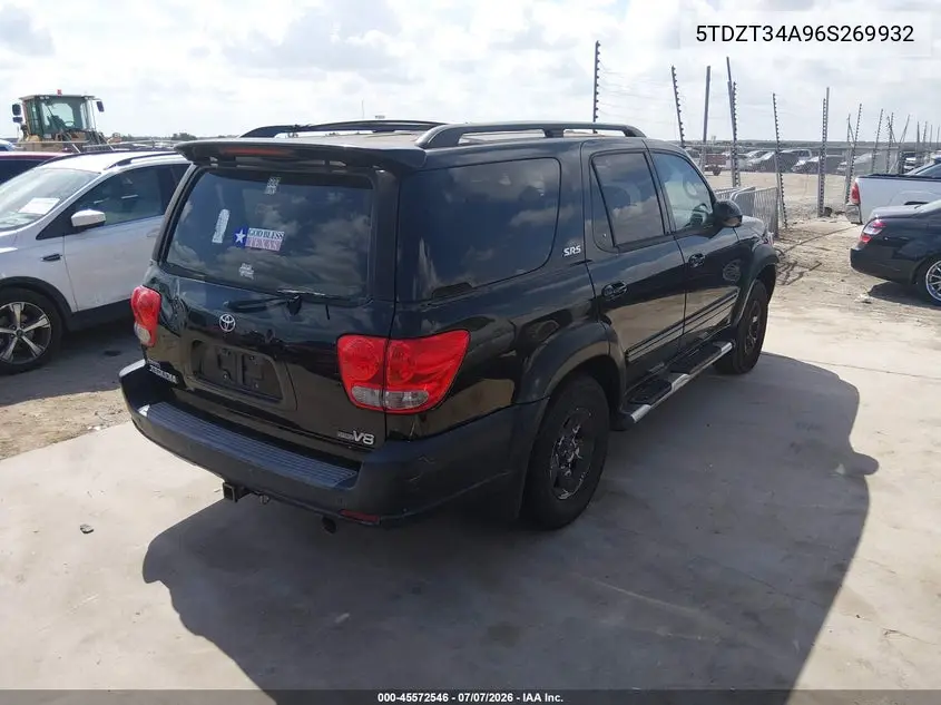 2006 Toyota Sequoia Sr5 V8 VIN: 5TDZT34A96S269932 Lot: 45572546