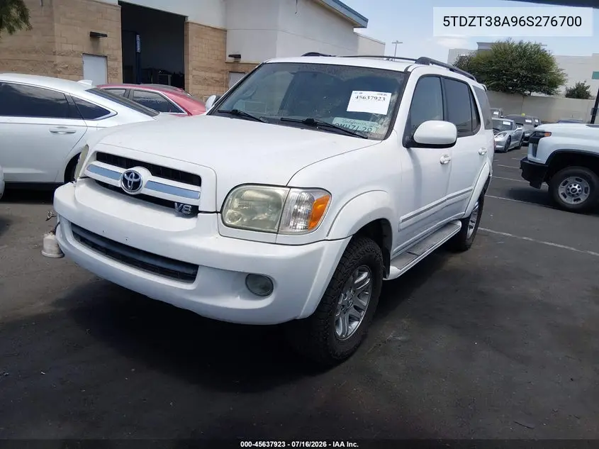 2006 Toyota Sequoia Limited V8 VIN: 5TDZT38A96S276700 Lot: 45637923