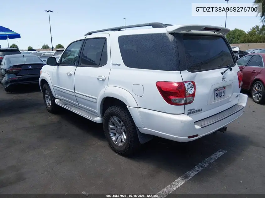 2006 Toyota Sequoia Limited V8 VIN: 5TDZT38A96S276700 Lot: 45637923